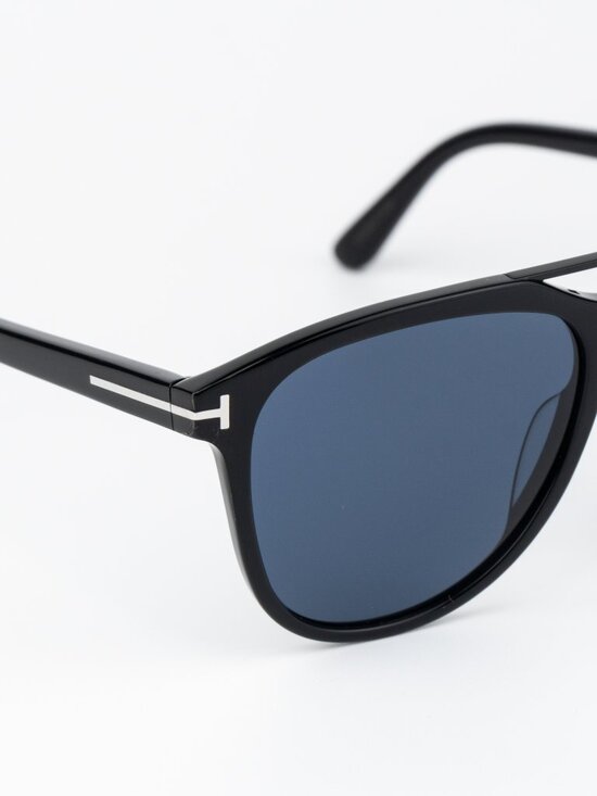 Tom Ford DAMIAN-02 Women Sunglasses Black Blue Pilot FT1098 01V NEW AUTHENTIC main image 8